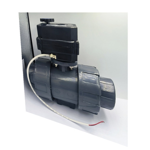 Vanne à boisseau sphérique Flomarvel FH-B IP67 15nm 12 Volts avec commande manuelle et indicateur, en acier inoxydable 304 et PVC, certifiée CE, RoHS, NSF61, DN50, normalement fermée - Product Image 4
