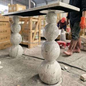<span class=keywords><strong>Table</strong></span> <span class=keywords><strong>console</strong></span> d'entrée de <span class=keywords><strong>bureau</strong></span> en marbre blanc de Carrare, mobilier de luxe moderne pour la décoration de la maison, prix d'usine - Product Image 6