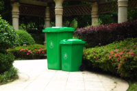 Poubelle à roulettes en plastique, 240l, gestion des déchets, recyclage, poubelle, benne