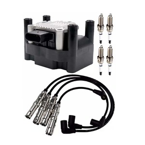 Bobine d'allumage + 4 bougies d'allumage Iridium + fil pour Chery amulette brillance A11-3705110DA A113705110DA UF277 accessoires pièces de rechange - Product Image 1