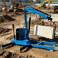 Mini-grue électrique mobile de haute qualité, grue hydraulique montée sur véhicule avec moteur, capacité de charge de 2000 kg