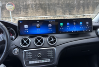 Radio mobil navigasi GPS 12.8 inci, kepala Unit komunikasi layar ganda untuk Mercedes Benz GLA C117 2013-2018 DSP