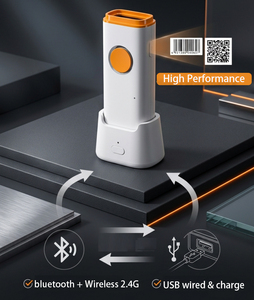 Nouveau design, scanner de codes-barres portable sans fil 2.4G Bluetooth 2D mini avec base de charge, haute performance, PDF417, Data Matrix <span class=keywords><strong>Code</strong></span> - Product Image 5