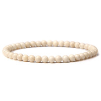 Pulsera elástica con cuentas de piedra Natural, ágata, ónice, turquesa, 4mm, ST250