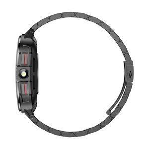 Sang Trọng Mk98 Thông Minh Đồng Hồ Cong Kim Loại Thiết Kế Thép Dây Đeo Đồng Hồ 3ATM Không Thấm Nước Bước Calorie Truy Cập Đèn Pin Dự Báo Thời Tiết - Product Image 5