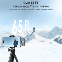 Microphone Lavalier sans Fil Professionnel USB Type-C pour iPhone iPad, Micro Condensateur Figure-8 48KHz/16bit pour Enregistrement YouTube