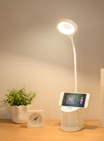 Lampe de bureau Led avec support pour téléphone portable et Vase à crayons, nouveauté