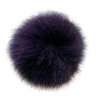Pompons / Boules en fourrure de renard haute qualité, colorés, écologiques, vente en gros d'usine, taille 10 cm