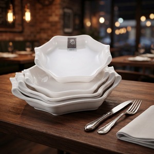 <span class=keywords><strong>Assiette</strong></span> Incassable Personnalisée en Mélamine pour Restaurant - Product Image 2