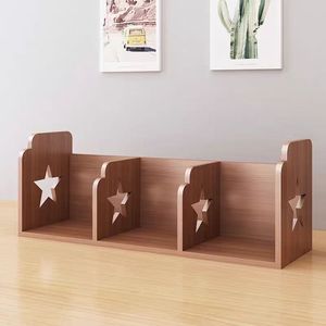 Desktop Bookshelf Storage Rack Rectangle 1 Tier Durable Office Organizer <b>For</b> Bedroom <b>Desk</b> Student Dormitory Simple <b>Bookcase</b> - Product Image 1
