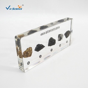 Espécimen mineral Geografía Roca Especímenes incrustados Espécimen de enseñanza de geografía incrustado altamente transparente - Product Image 1