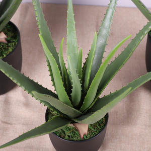 Bonsái Artificial de <span class=keywords><strong>Aloe</strong></span> <span class=keywords><strong>Vera</strong></span> para Decoración de Interiores, Resistente a los Rayos UV, Plantas de Jardín para Bodas, Navidad y Pascua - Product Image 4