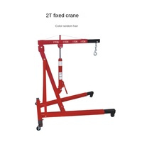 Réparation automobile grue pliante mobile 2 tonnes 3 tonnes grue moteur à bras unique avec moteur de voiture hydraulique cintre outils de véhicule