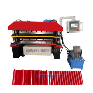 Machine de formage à froid de panneaux de toiture galvanisés à double couche pour matériaux de construction - Product Image 1