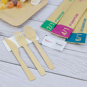 Juego <span class=keywords><strong>de</strong></span> <span class=keywords><strong>cubiertos</strong></span> ecológicos <span class=keywords><strong>de</strong></span> madera para embalaje personalizado, <span class=keywords><strong>cubiertos</strong></span> desechables para llevar, juegos <span class=keywords><strong>de</strong></span> tenedor y cuchara <span class=keywords><strong>de</strong></span> bambú <span class=keywords><strong>de</strong></span> 140mm - Product Image 5