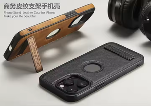 เคสโทรศัพท์หนังสไตล์ธุรกิจสำหรับ iPhone เคสพร้อมที่จับฝาครอบโทรศัพท์มือถือสำหรับ iPhone 16 15 14 13 12 <span class=keywords><strong>PRO</strong></span> <span class=keywords><strong>MAX</strong></span> - Product Image 5