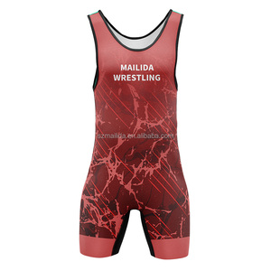 Uniforme de Lucha <span class=keywords><strong>Libre</strong></span> al por Mayor, Ligero, Duradero y de Secado Rápido, para Competencia y Entrenamiento de Luchadores - Product Image 2