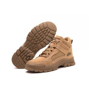 Sneaker JIANKUN taglio medio con punta in ferro Anti-Smash scarpe di sicurezza comode per uomo <span class=keywords><strong>donna</strong></span> stivali da lavoro in pelle scamosciata Unisex - Product Image 2