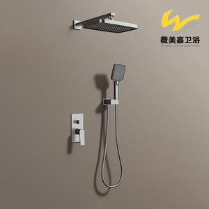 Robinet de douche encastré à double fonction Vimijia Dark Armor pour salle de bain d'hôtel, chauffe-eau pour projets transfrontaliers - Product Image 5