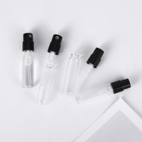 Botol Parfum Kaca Mini 1ml 2ml 3ml - Dapat Diisi Ulang & Portabel dengan Desain Cetak Sablon