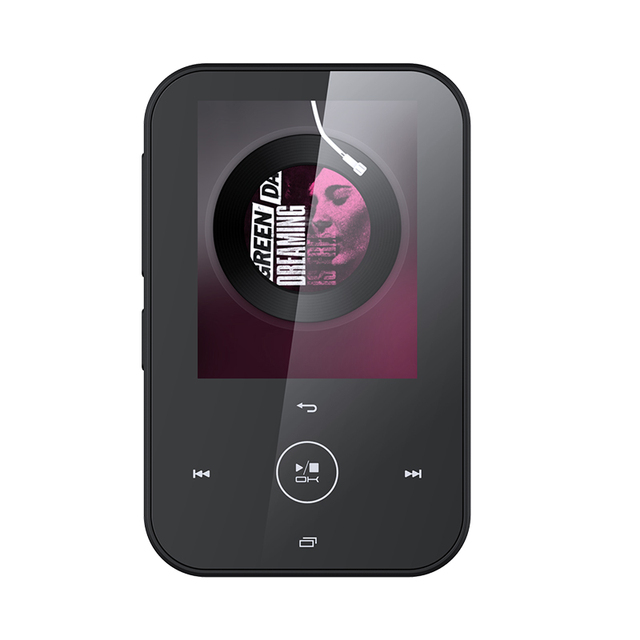 Hbnkh Music MP3 Player LCD Screen Lossless HiFi Sound Recorder with FM E-Book MP4 Player