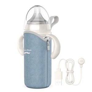 <span class=keywords><strong>3</strong></span> en 1, Cargador usb de viaje para coche, termostato de silicona, calentador de cristal, biberones de leche y agua para bebés - Product Image 4