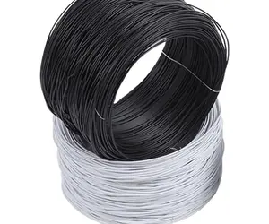 Hot sale black white green PVC coated iron wire