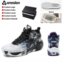 Vente en gros de baskets de sport respirantes personnalisées avec logo, taille 39-48, semelle en caoutchouc antidérapante EVA, chaussures de basket-ball pour hommes