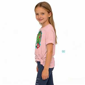 Conjuntos de Ropa Personalizados para Niña, Camiseta con Estampado de Cactus Occidental y Pantalones Rotos, Atuendo para Niñas de San Valentín, Tallas 2-10 - Product Image 3