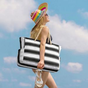 Custom <b>Large</b> <b>Beach</b> <b>Bags</b> with Zipper Waterproof Sand Proof Swim Pool Tote <b>Bag</b> - Product Image 2