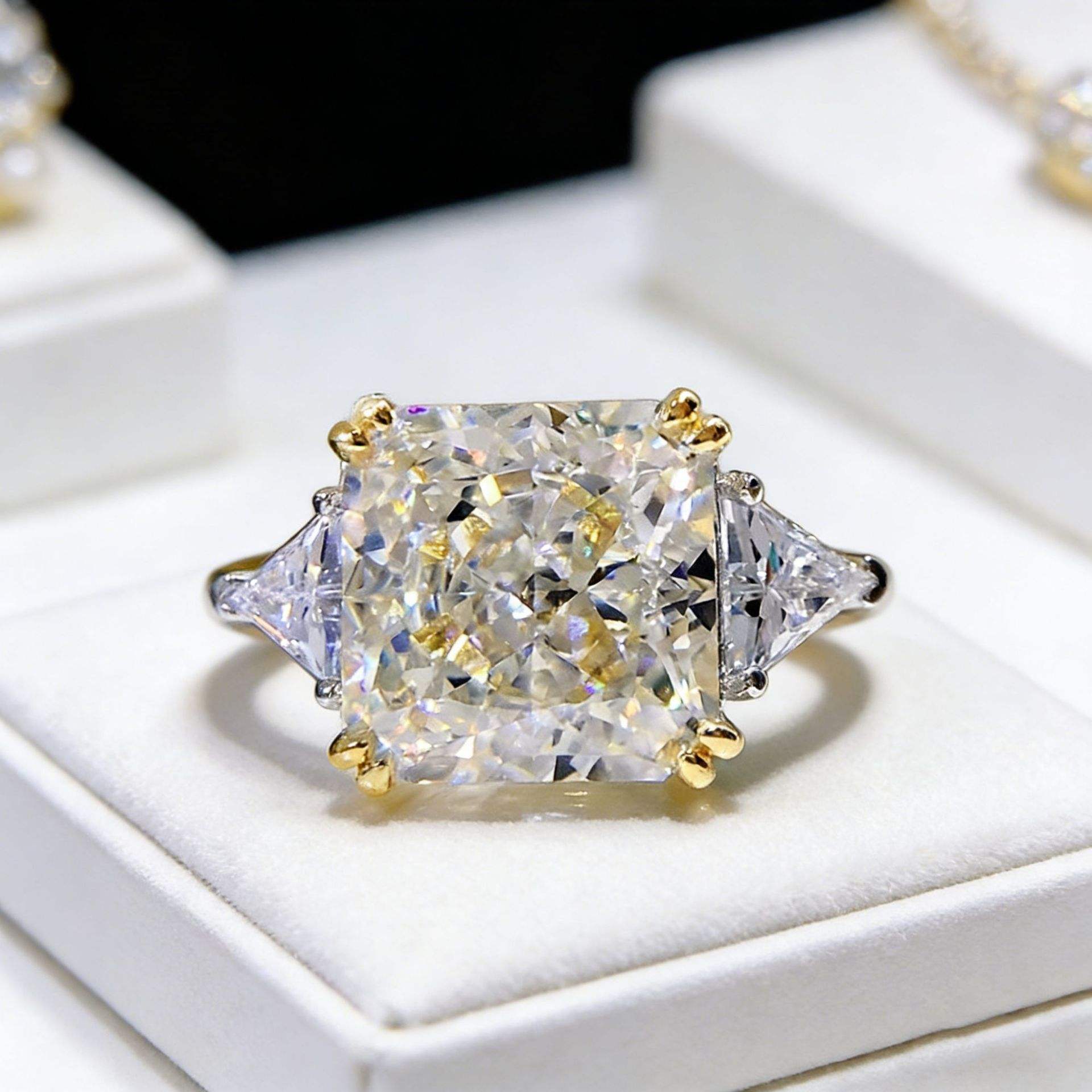 โรเดียมชุบหินสีขาว R2371