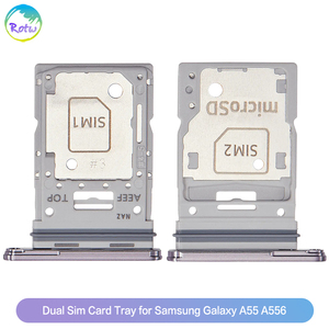 Repuesto de Bandeja para <span class=keywords><strong>Tarjeta</strong></span> SIM Dual para Teléfono Celular, Soporte para Ranura de <span class=keywords><strong>Tarjeta</strong></span> SIM, Pieza de Repuesto para Samsung Galaxy A55 A556 - Product Image 2