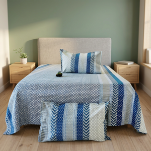 Nuevo Juego de Ropa de Cama con Estampado Floral de Elefantes, Colcha, Fundas de Almohada, Tamaño 110 x 110 para Dormitorio - Product Image 3