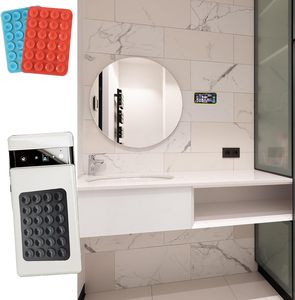 Custom Wholesale 24 Grain Silicone <b>Suction</b> Cup Black Simple <b>Suction</b> Cup Stickers Anti-slip Phone Case Portable - Product Image 5