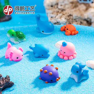 Depeng Landschap Zeedieren Dolfijn Zeeslang Krab Zeshoekige Draak Octopus Schildpad Hars Decoratie <span class=keywords><strong>Aquarium</strong></span> Accessorie - Product Image 5
