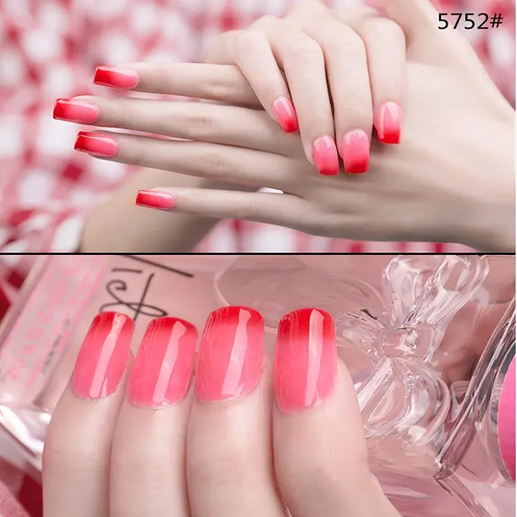2022 hot selling temperature change colors uv led curing gel polish for nail beauty