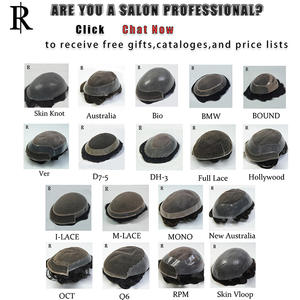 ツーピーウィッグレース薄皮Mレース,レミーヘアインド製シルクベースクロージャーPUテクニック - Product Image 6