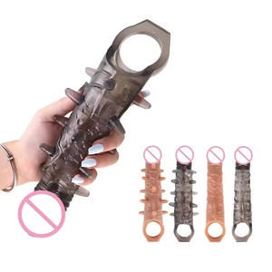 WU pénis Dick manchon réutilisable éjaculation retardée préservatifs de pointe jouets sexuels pour adultes pour hommes - Product Image 1