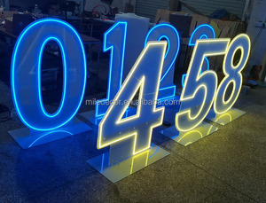 New đạo cụ trang trí đám cưới 4ft LED Số lượng lớn khổng lồ ánh sáng lên chữ dẫn marquee Bảng chữ cái tình yêu thư - Product Image 5