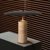 Nordique simple post-moderne lumière luxe marbre lampe de table haute qualité salon verre design chambre lampe de chevet