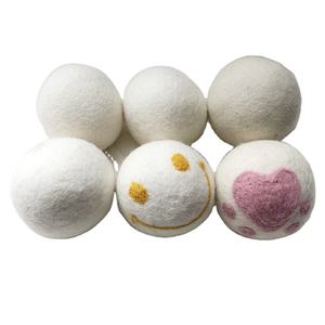 2025 penjualan teratas bola pengering wol ORGANIK MURNI pak 6 4 3 100% Selandia Baru XL 7-10 cm XXL 8 cm 7.5 cm bola pengering wol binatu - Product Image 4