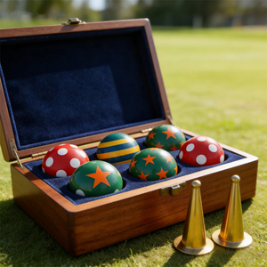 Set di <span class=keywords><strong>Bocce</strong></span> in Resina con Logo Personalizzato, <span class=keywords><strong>Gioco</strong></span> <span class=keywords><strong>da</strong></span> Prato Professionale, Set <span class=keywords><strong>da</strong></span> Petanque con Custodia per il Trasporto - Product Image 4