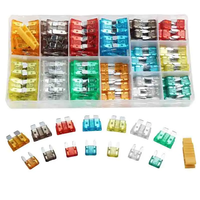300pcs 2A-40A Kit de fusibles de voiture automobile Assortiment de fusibles de remplacement Fusible à lame automatique