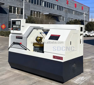 China Alta Qualidade Alta Precisão Totalmente Automático Fanuc/Siemens CNC Flat Bed Mini Torno CK6130 CK6136 Máquina - Product Image 5