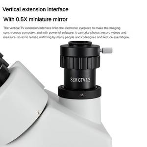 Zoom Trinoculaire stéréo microscope 7-45X continuer zoom école éducative zoom trinoculaire stéréo microscope - Product Image 4