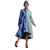 Robe chemise pour femme, robes à imprimé africain pour femme, robe à manches longues, vêtements imprimés pour femme, robes de soirée grande taille, robes de mariage