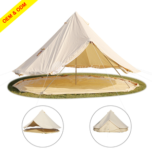 Tienda de Campaña Tipo Campana de 5m con Doble Puerta, Fabricación de Tiendas de Campaña con Orificio para Estufa, Resistente al Agua, para 4-6 Personas - Product Image 3