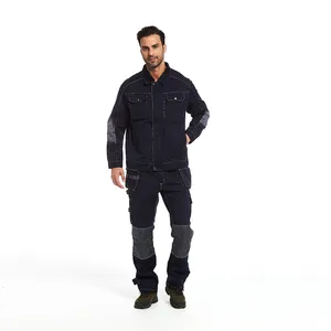 Custom Installation Maintenance Work Clothing Suit Cargo Jacket Pants Worksuit Men Carpenter Electrical Engineer Workwear