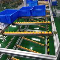 Cadre de convoyeur à rouleaux en caoutchouc à double rangée d'usine, table coulissante en acier inoxydable, support de scie à table, roulettes de guidage, convoyeur à rouleaux