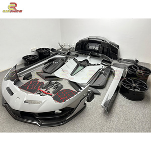 Kit de Carrocería <span class=keywords><strong>SVJ</strong></span> Estilo 1:1 en Fibra de Carbono Semiseca para <span class=keywords><strong>Lambo</strong></span> LP700 Aventador LP720, Parachoques, Alerón, Escape, Faldones Laterales, Capó - Product Image 3